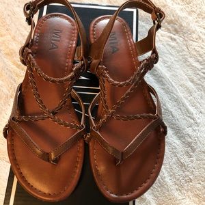Brown MIA sandals size 7